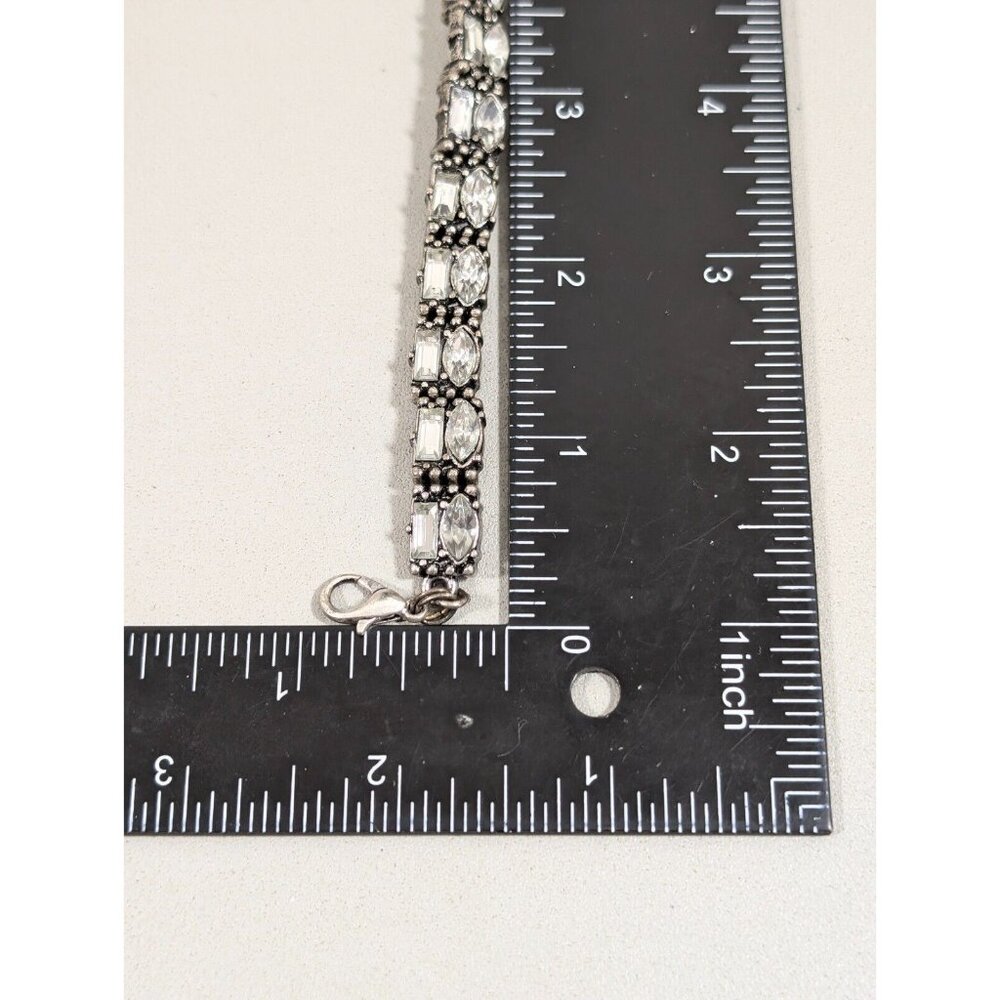 Sugarfix by BaubleBar Silver Tone Tennis Wrap Bracelet 14 inches - Picture 9 of 9